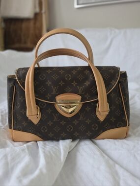 Louis Vuitton Tote GM Monogram Canvas Shoulder Bag Brown/Tan